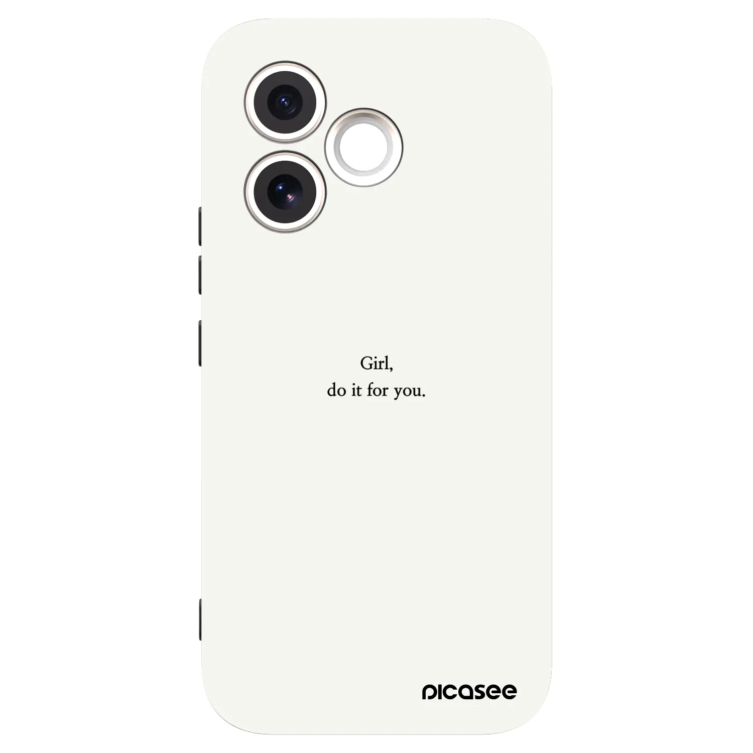 Picasee silikonski črni ovitek za Honor 600 Lite - Girl, do it for you