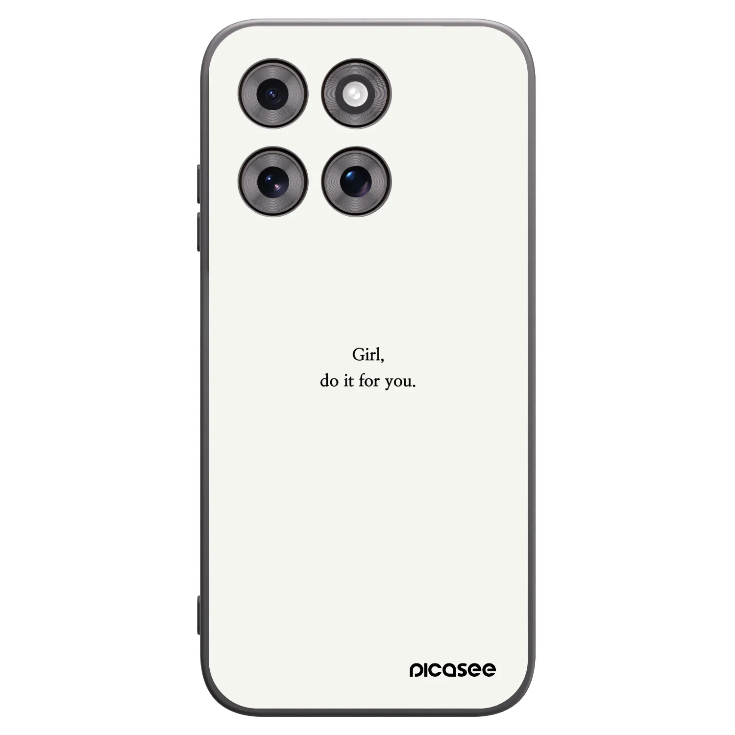 Picasee silikonski črni ovitek za Motorola Moto G77 - Girl, do it for you