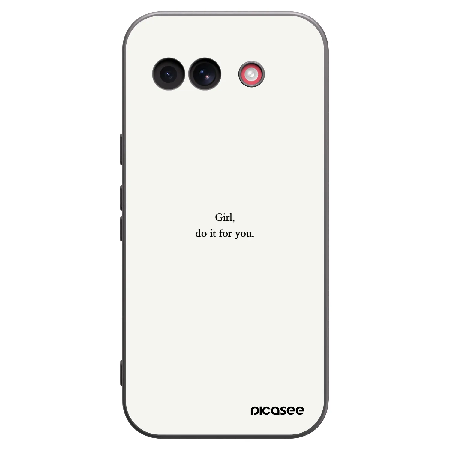 Picasee silikonski črni ovitek za Google Pixel 10a - Girl, do it for you