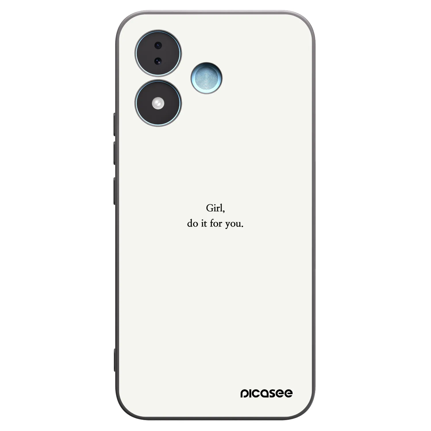 Picasee silikonski črni ovitek za Xiaomi Redmi Note 17 5G - Girl, do it for you