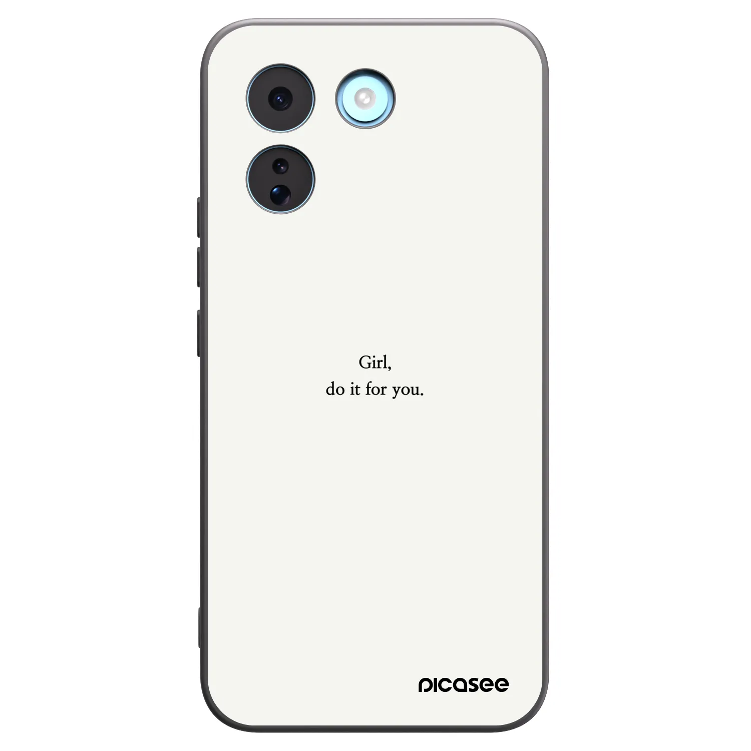 Picasee silikonski črni ovitek za Xiaomi Redmi Note 17 Pro MAX 5G - Girl, do it for you