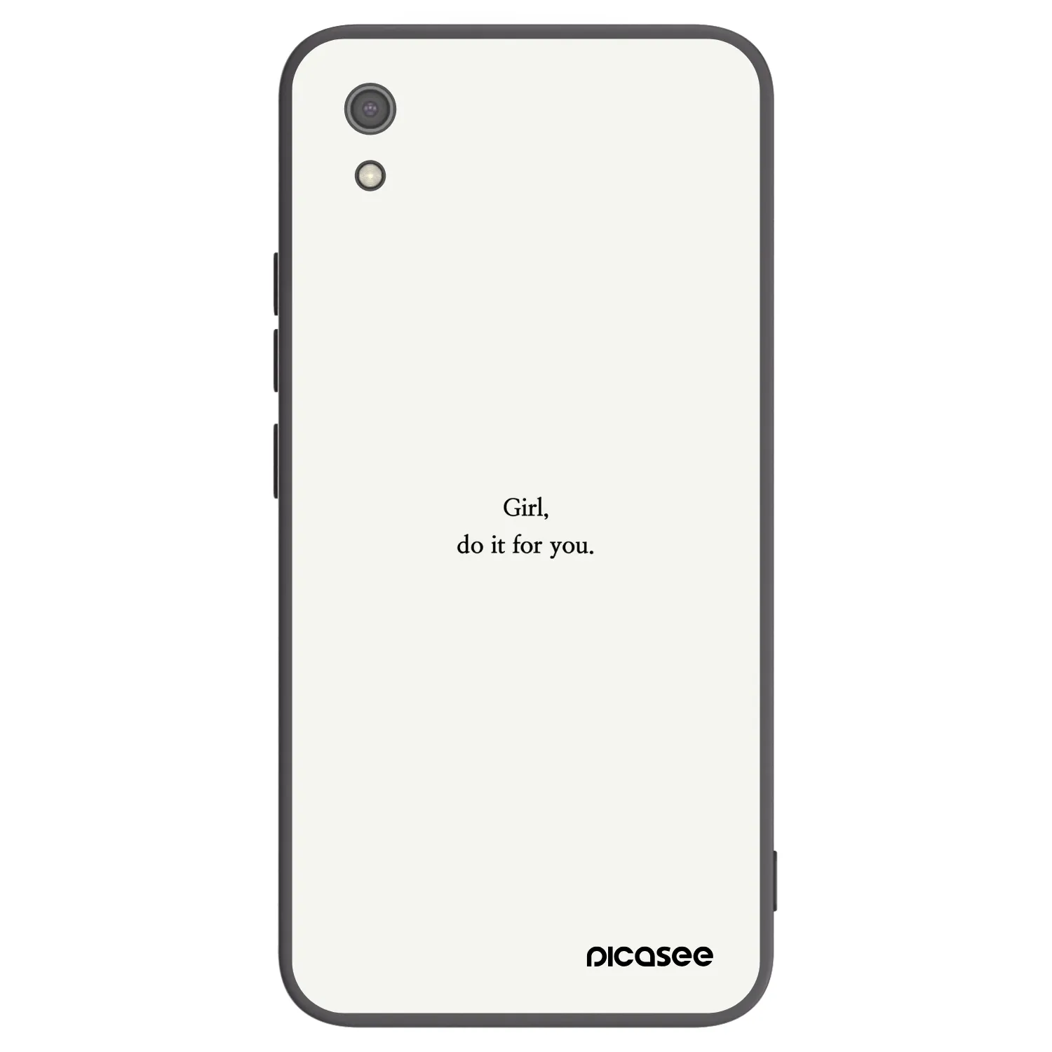 Picasee silikonski črni ovitek za Xiaomi Redmi 7A - Girl, do it for you