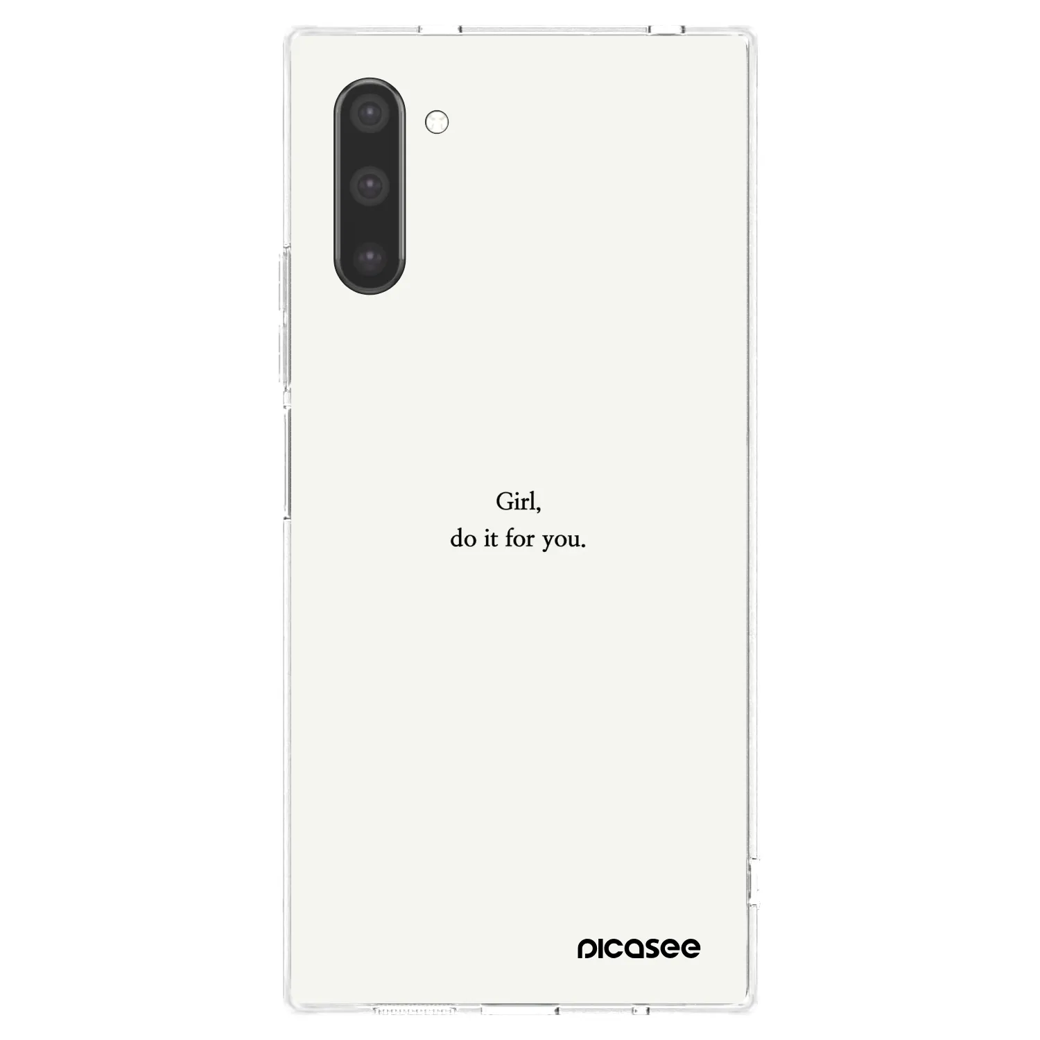 Picasee silikonski prozorni ovitek za Samsung Galaxy Note 10 N970F - Girl, do it for you