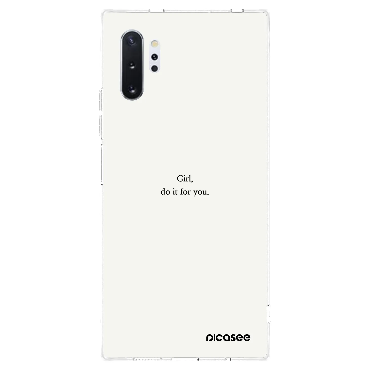 Picasee silikonski prozorni ovitek za Samsung Galaxy Note 10+ N975F - Girl, do it for you