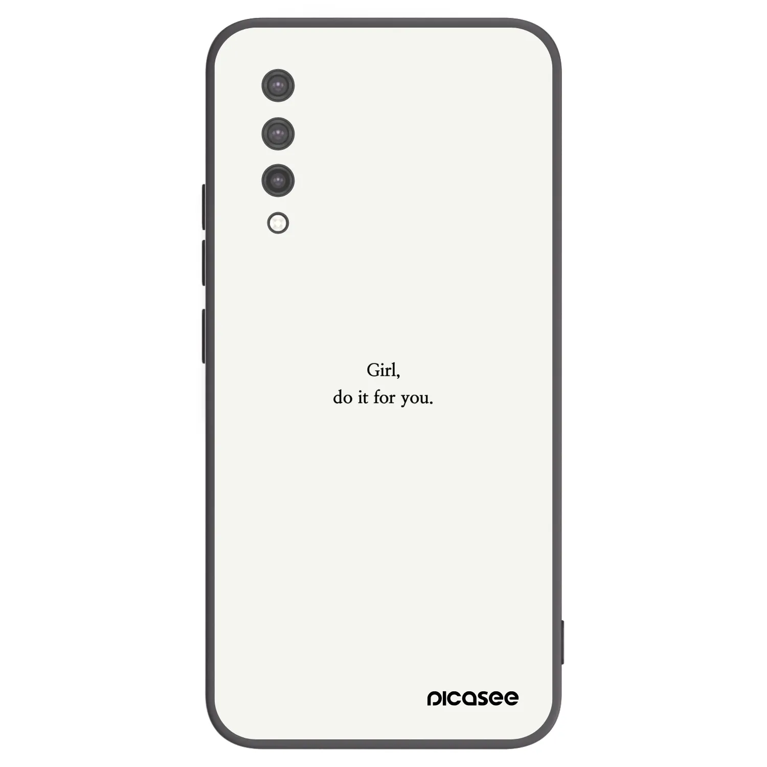 Picasee silikonski črni ovitek za Xiaomi Mi 9 Lite - Girl, do it for you