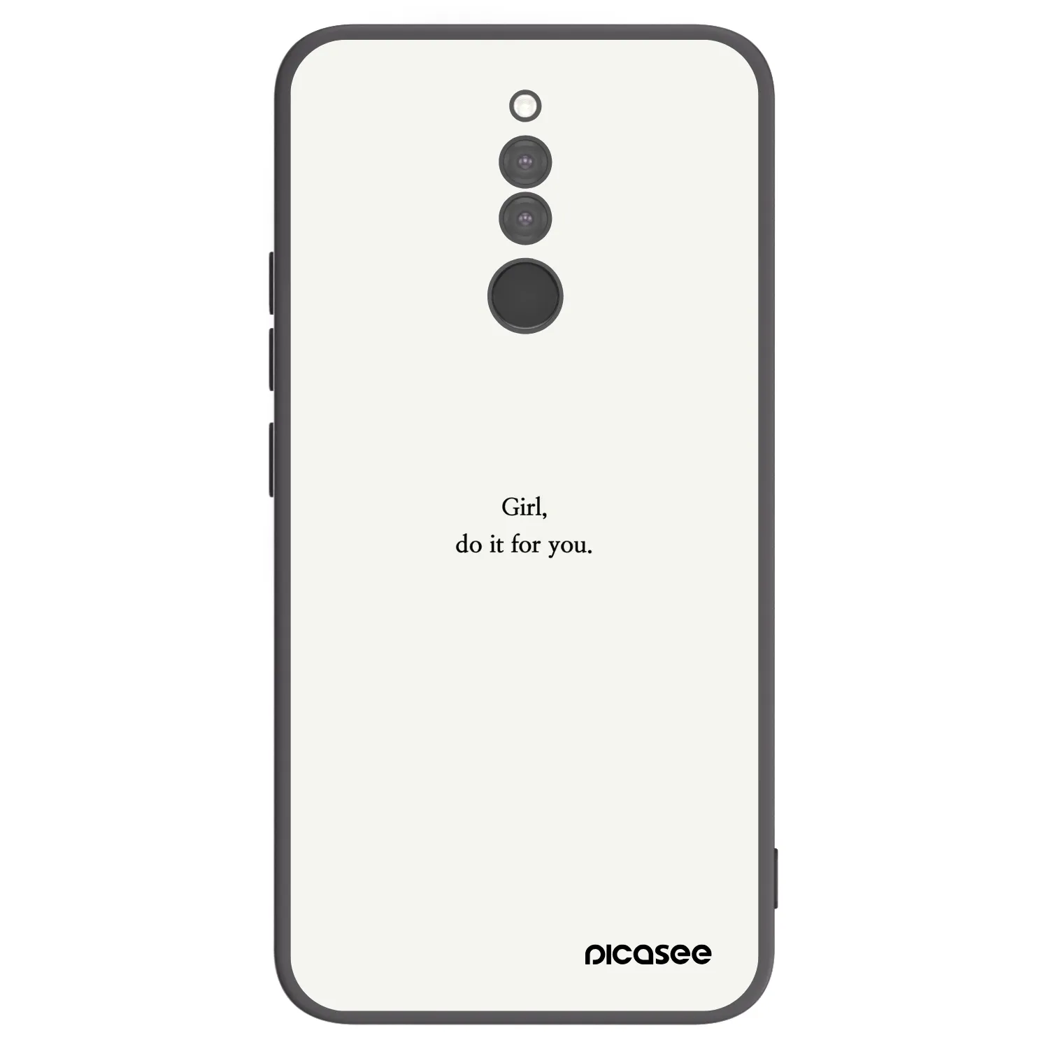 Picasee silikonski črni ovitek za Xiaomi Redmi 8 - Girl, do it for you