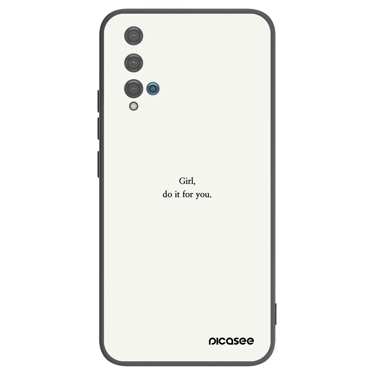 Picasee silikonski črni ovitek za Huawei Nova 5T - Girl, do it for you