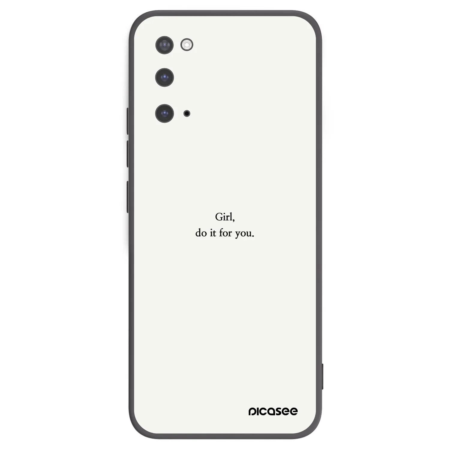 Picasee silikonski črni ovitek za Samsung Galaxy S20 G980F - Girl, do it for you