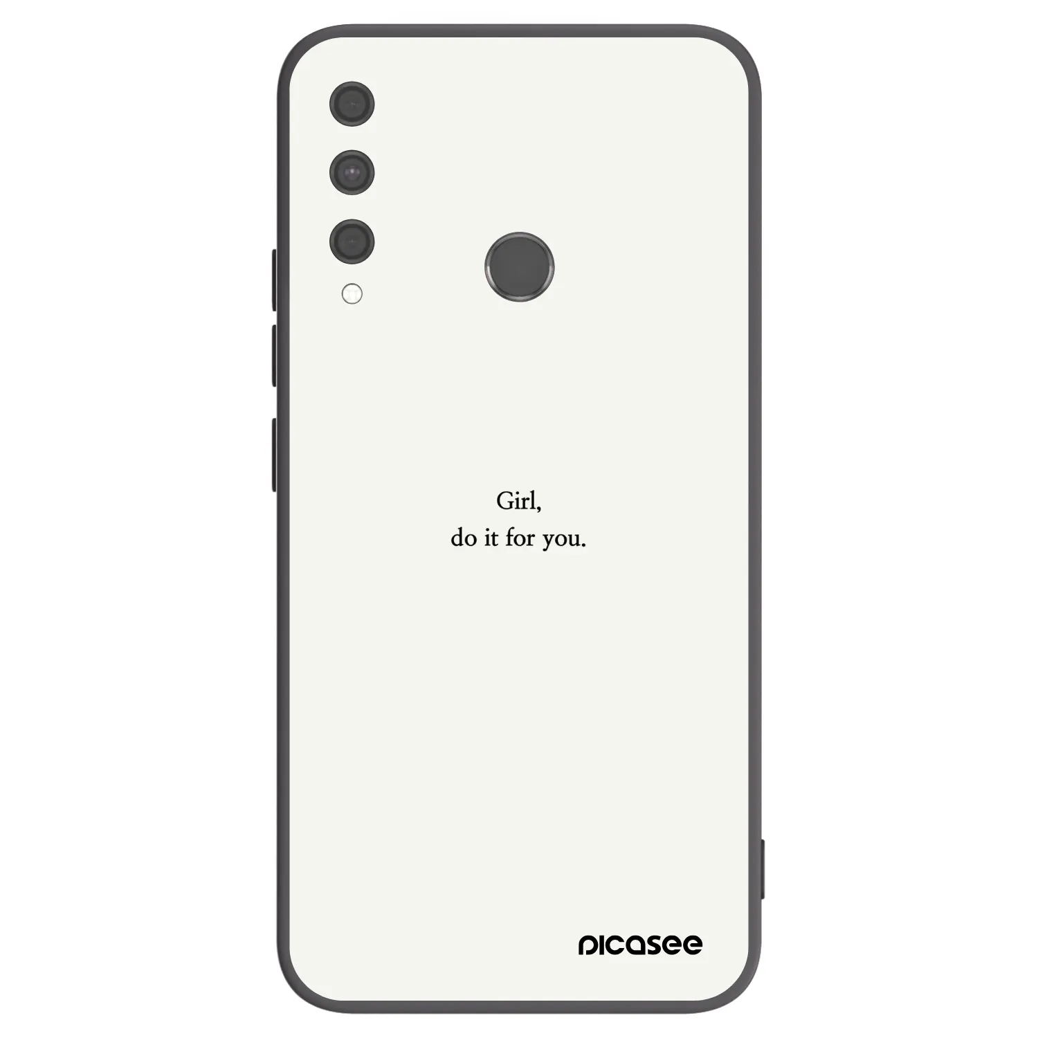 Picasee silikonski črni ovitek za Huawei P40 Lite E - Girl, do it for you