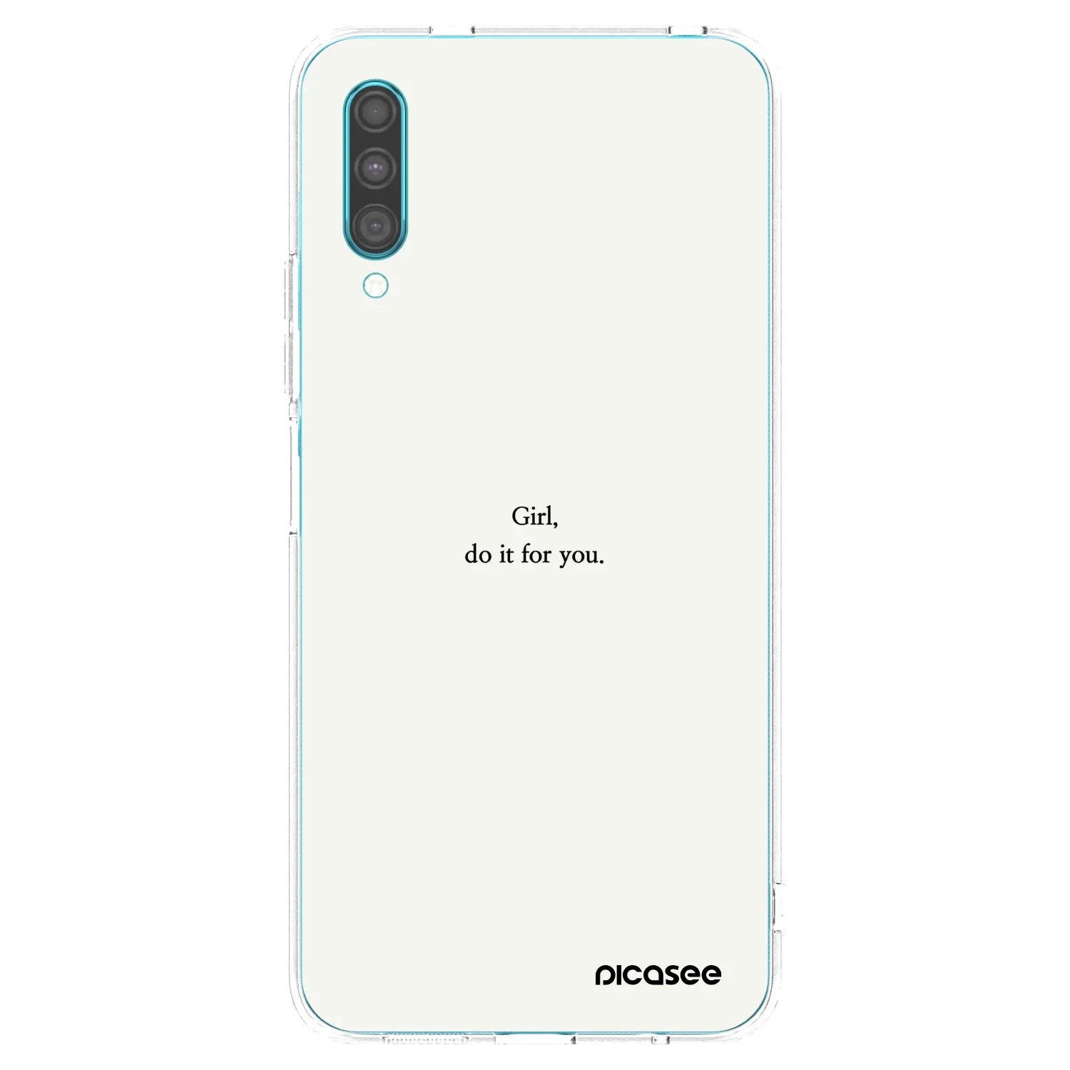 Picasee silikonski prozorni ovitek za Samsung Galaxy A30s A307F - Girl, do it for you