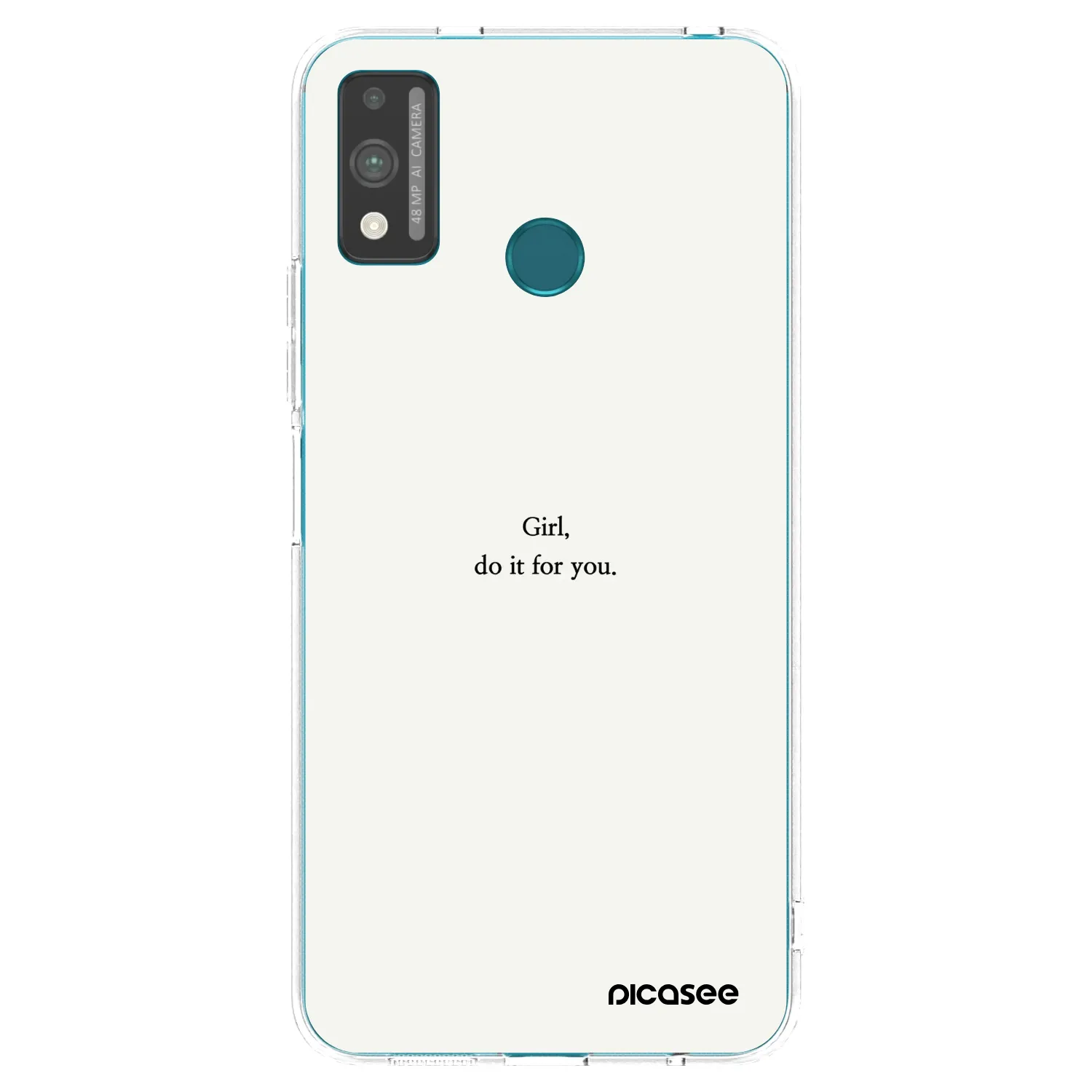 Picasee silikonski prozorni ovitek za Honor 9X Lite - Girl, do it for you