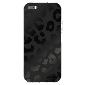 Picasee silikonski prozorni ovitek za Apple iPhone 5/5S/SE - Midnight Leopard