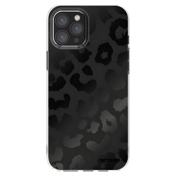 Picasee silikonski prozorni ovitek za Apple iPhone 12 Pro Max - Midnight Leopard