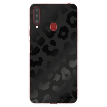Picasee silikonski prozorni ovitek za Samsung Galaxy A20s - Midnight Leopard