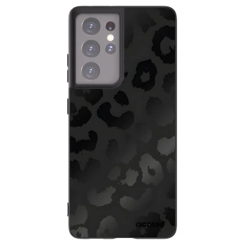 Picasee silikonski črni ovitek za Samsung Galaxy S21 Ultra 5G G998B - Midnight Leopard