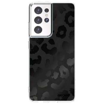 Picasee silikonski prozorni ovitek za Samsung Galaxy S21 Ultra 5G G998B - Midnight Leopard