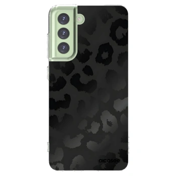 Picasee silikonski prozorni ovitek za Samsung Galaxy S21 FE 5G - Midnight Leopard