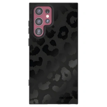 Picasee silikonski črni ovitek za Samsung Galaxy S22 Ultra 5G - Midnight Leopard