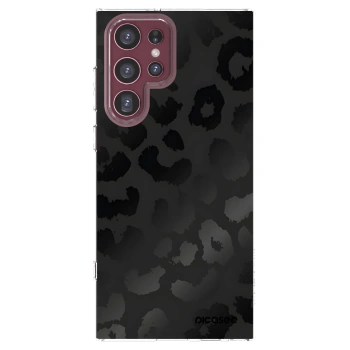 Picasee silikonski prozorni ovitek za Samsung Galaxy S22 Ultra 5G - Midnight Leopard