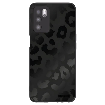 Picasee silikonski črni ovitek za OPPO A16s - Midnight Leopard