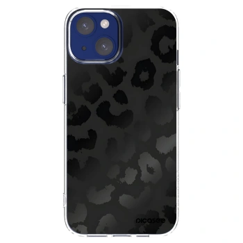 Picasee silikonski prozorni ovitek za Apple iPhone 14 - Midnight Leopard