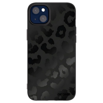 Picasee silikonski črni ovitek za Apple iPhone 14 Plus - Midnight Leopard