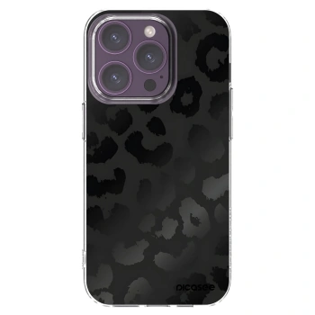 Picasee silikonski prozorni ovitek za Apple iPhone 14 Pro - Midnight Leopard
