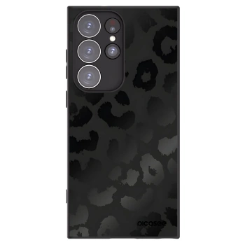 Picasee silikonski črni ovitek za Samsung Galaxy S23 Ultra 5G - Midnight Leopard