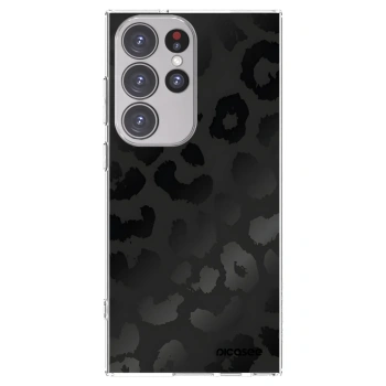 Picasee silikonski prozorni ovitek za Samsung Galaxy S23 Ultra 5G - Midnight Leopard