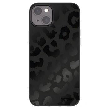 Picasee silikonski črni ovitek za Apple iPhone 15 Plus - Midnight Leopard