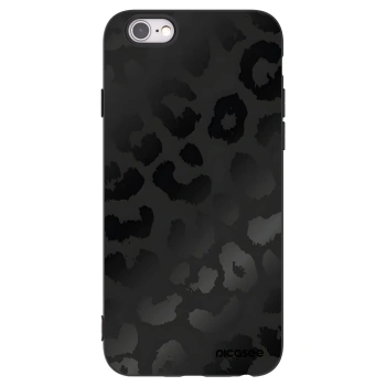 Picasee silikonski črni ovitek za Apple iPhone 6/6S - Midnight Leopard