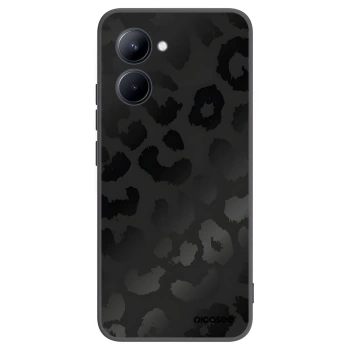 Picasee silikonski črni ovitek za Realme C33 (2023) - Midnight Leopard