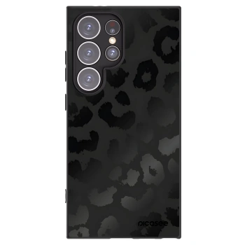 Picasee silikonski črni ovitek za Samsung Galaxy S24 Ultra S928B 5G - Midnight Leopard