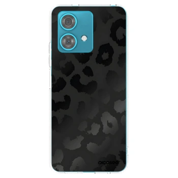 Picasee silikonski prozorni ovitek za Motorola Edge 40 Neo - Midnight Leopard