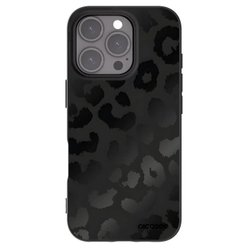 Picasee silikonski črni ovitek za Apple iPhone 16 Pro - Midnight Leopard