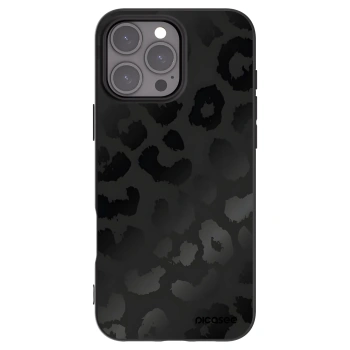 Picasee silikonski črni ovitek za Apple iPhone 16 Pro Max - Midnight Leopard