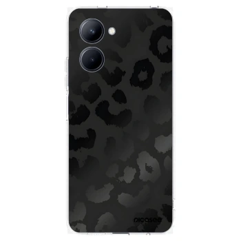 Picasee silikonski prozorni ovitek za Realme C33 (2023) - Midnight Leopard