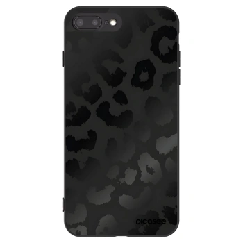 Picasee silikonski črni ovitek za Apple iPhone 8 Plus - Midnight Leopard