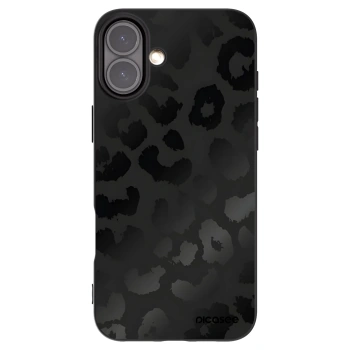 Picasee silikonski črni ovitek za Apple iPhone 16 Plus - Midnight Leopard