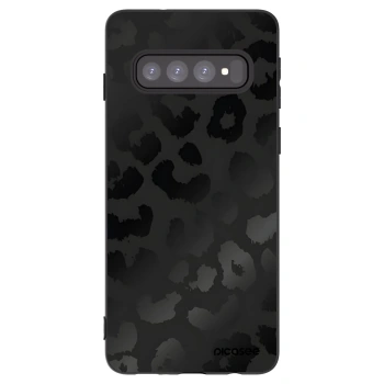 Picasee silikonski črni ovitek za Samsung Galaxy S10 G973 - Midnight Leopard