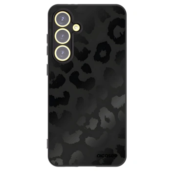 Picasee silikonski črni ovitek za Samsung Galaxy S24 FE S721B - Midnight Leopard