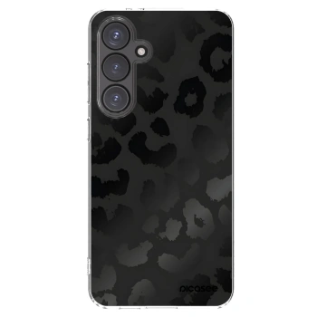 Picasee silikonski prozorni ovitek za Samsung Galaxy S24 FE S721B - Midnight Leopard