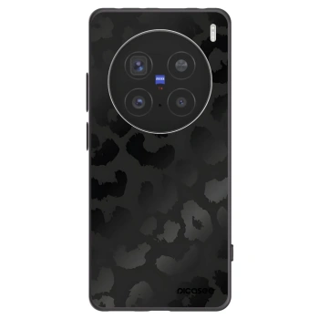 Picasee silikonski črni ovitek za Vivo X200 Pro - Midnight Leopard