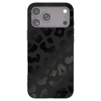 Picasee silikonski črni ovitek za Apple iPhone 17 Pro Max - Midnight Leopard