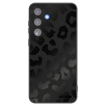 Picasee silikonski črni ovitek za Samsung Galaxy S25 FE 5G - Midnight Leopard