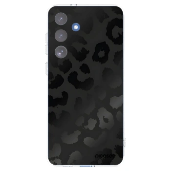Picasee silikonski prozorni ovitek za Samsung Galaxy S25 FE 5G - Midnight Leopard
