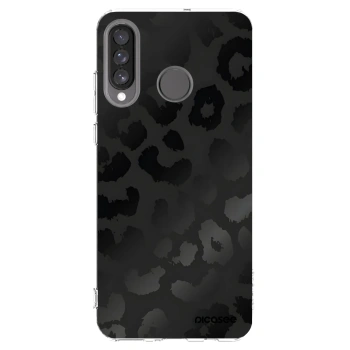 Picasee silikonski prozorni ovitek za Huawei P30 Lite - Midnight Leopard