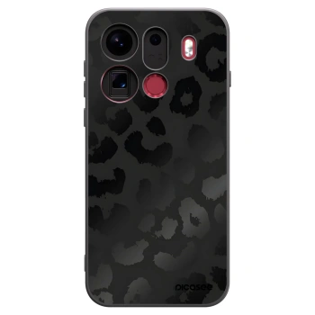 Picasee silikonski črni ovitek za OPPO Find X9 Pro - Midnight Leopard