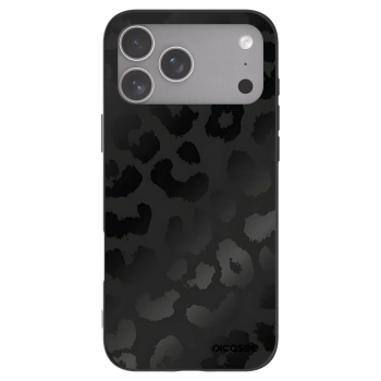 Picasee silikonski črni ovitek za Apple iPhone 18 Pro Max - Midnight Leopard