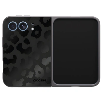 Picasee silikonski črni ovitek za Apple iPhone Duo - Midnight Leopard